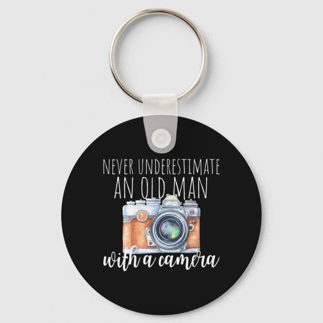 Old Man With A Camera Keychain (Front)