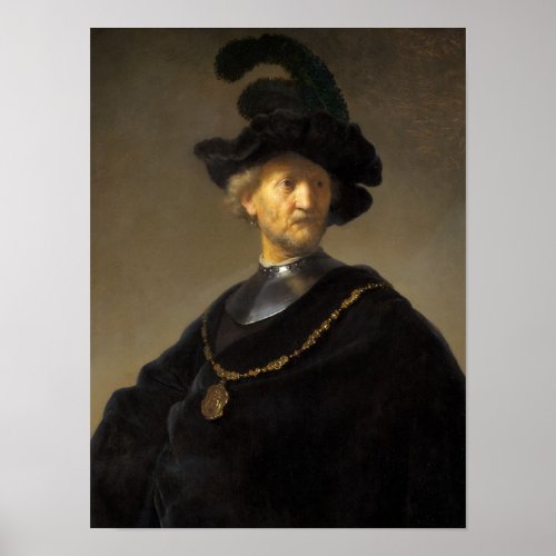 Old Man with a Gold Chain 1631 by Rembrandt Poster