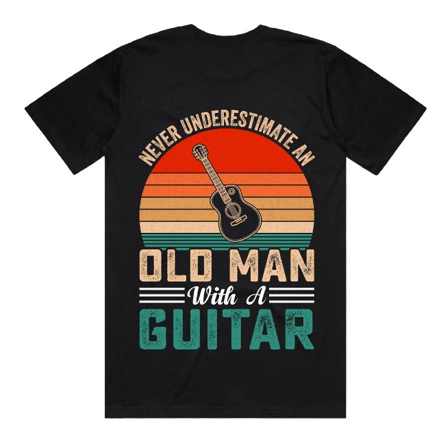 OLD MAN WITH A GUITAR | custom guitar picks |shirt T-Shirt (Creator Uploaded)