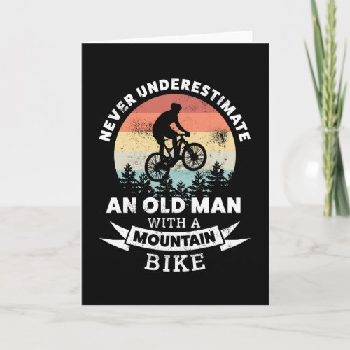 Old Man with a Mountain Bike _ MTB Gift Card