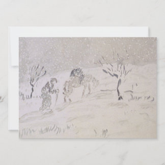 Old Man with Donkey in Snow ~ Gouche ~ FC Frieseke Announcement