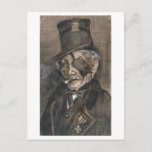 Old Man with Eye Patch, Vincent van Gogh Postcard<br><div class="desc">Old man in his Sunday best with an eye patch, Vincent van Gogh. Pencil, lithographic chalk, washed, heightened with black and white. 46.5 x 27.5 cm. Cambridge, MA, Harvard University Fogg Art Museum. F 1003, JH 285 Vincent Willem van Gogh (30 March 1853 – 29 July 1890) was a Dutch...</div>