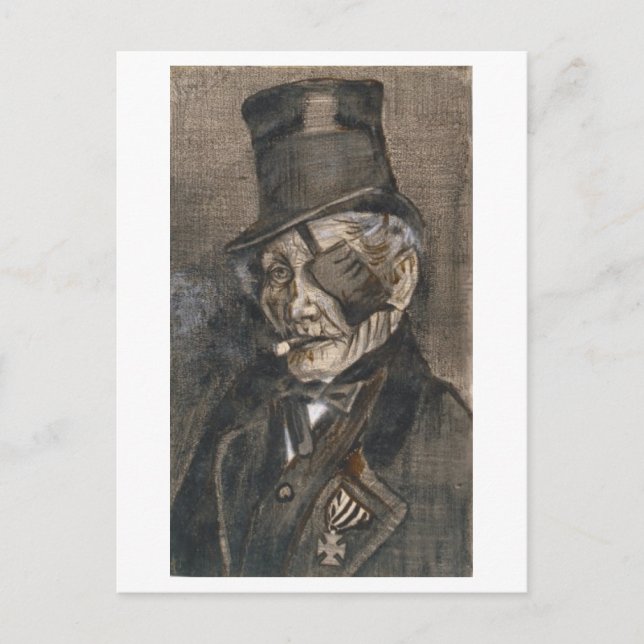 Old Man with Eye Patch, Vincent van Gogh Postcard (Front)