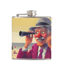 Old Man with Spyglass on the Beach, Funny