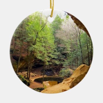 Old Man's Cave Ceramic Ornament by thetrainedeye at Zazzle