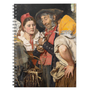 Old Man's Treasure (The Cat) (by Karl Gussow) Notebook