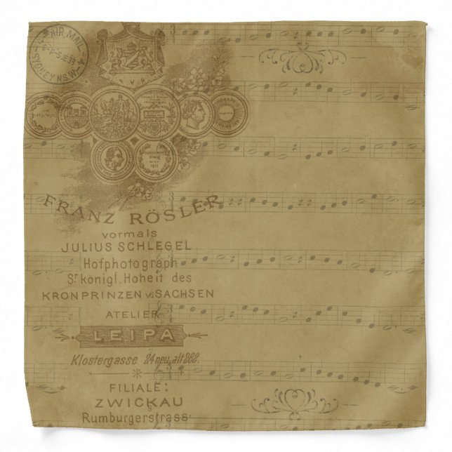 Old Map Bandana (Front)