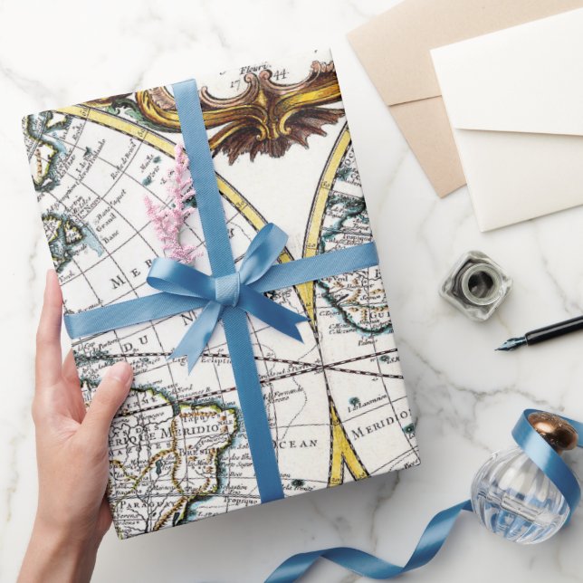 Old map fun party wrapping paper (Gifting)