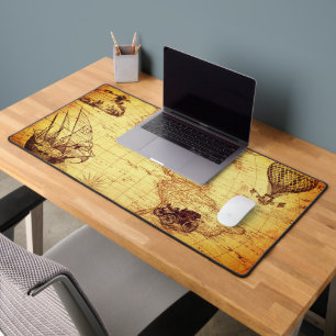 Old map of America vintage Desk Mat