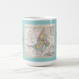 Old Map of Israel and Synagogue Mosaic Mug