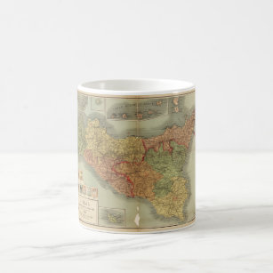 Sicilia - Sicily Italy Vintage Travel Coffee Mug by Yesteryears