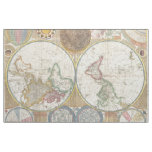 Old Map of the World Fabric