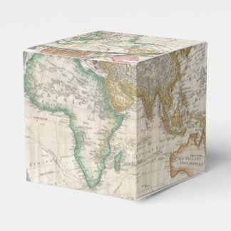 Old Map of the World Favor Boxes