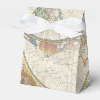 Old Map of the World Favor Boxes