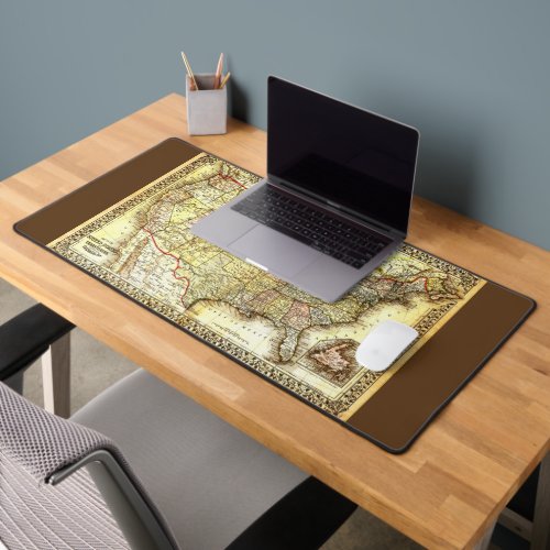 OLD MAP of USA Desk Mat