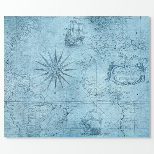 Old Map Wrapping Paper