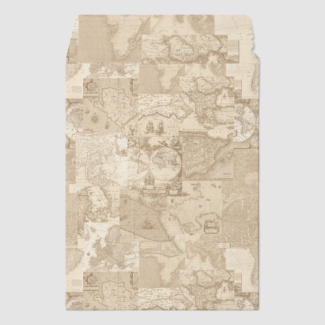 Old maps envelope mailers (Front)