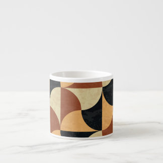 Old marble floor, geometric seamless texture. espresso cup