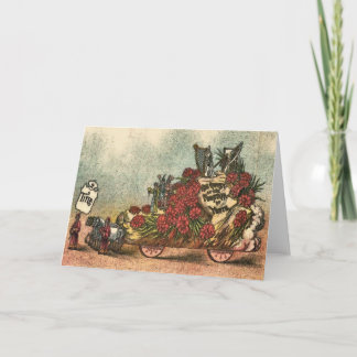 Old Mardi Gras Float 1 Card