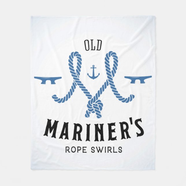 Old Mariner Poster Fleece Blanket (Front)