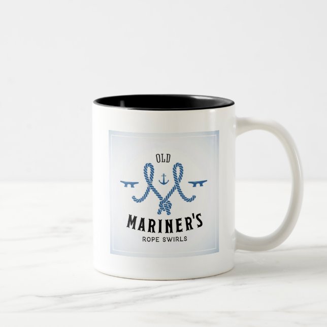 Old Mariner Poster Two-Tone Coffee Mug (Right)