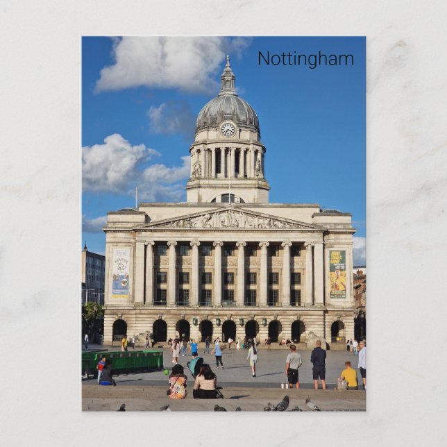 Old Market Square, Nottingham Postcard (Front)