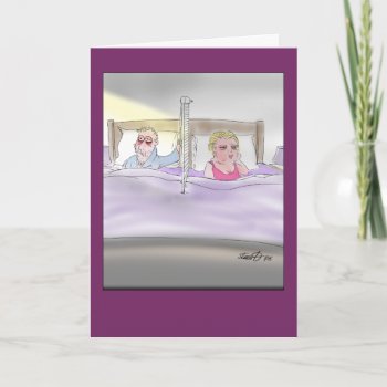 Old Married Couple In Bed Funny Greeting Card by bad_Onions at Zazzle