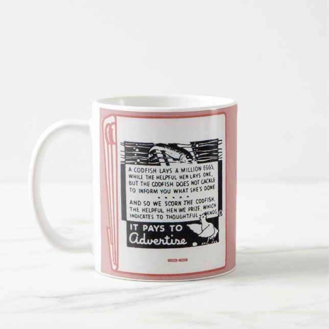 old matchbook cover It Pays to Advertise Coffee Mug (Left)
