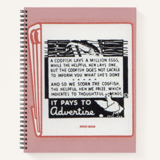 old matchbook cover It Pays to Advertise Notebook