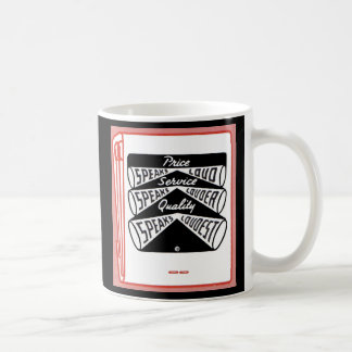 old matchbook cover Price Speaks Loud Coffee Mug