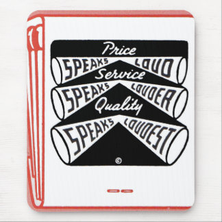 old matchbook cover Price Speaks Loud Mouse Pad