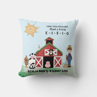 Old McDonald Had A Farm Throw Pillow