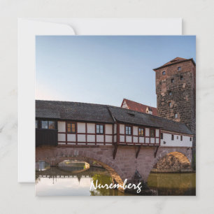 Old medieval bridge in Nuremberg, Germany