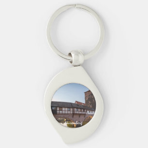 Old medieval bridge in Nuremberg, Germany Keychain