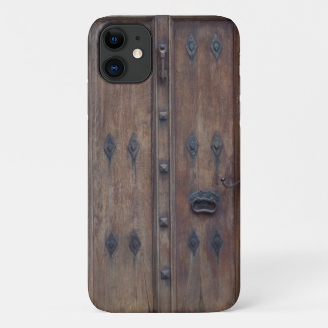 Old Medieval Spanish Wooden Door Case-Mate iPhone Case (Back)