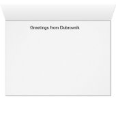 Old medieval town of Dubrovnik Cards (Inside Horizontal (Bottom))