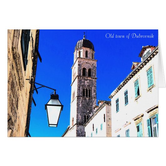 Old medieval town of Dubrovnik Cards (Front Horizontal)