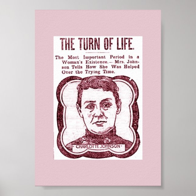 Old Menopause Advertisement Vintage Image Poster (Front)