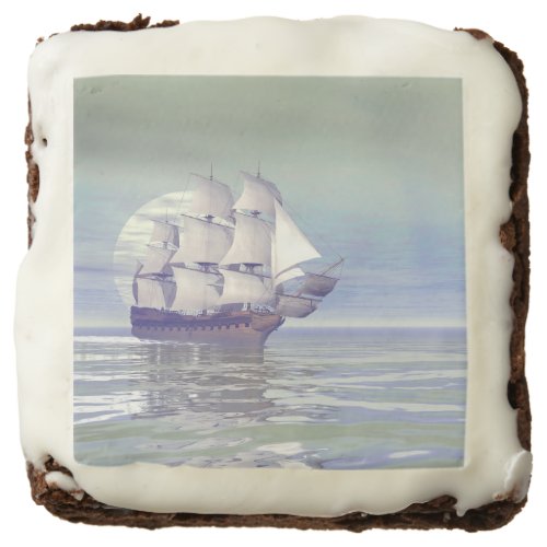 Old merchant ship _ 3D render Brownie