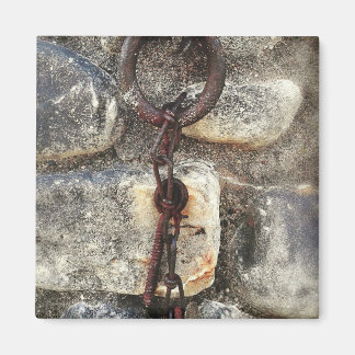 Old Metal and Rocks Magnet