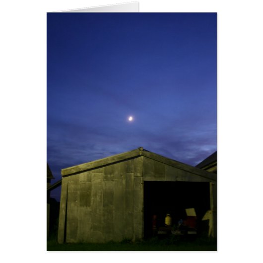 Old metal building moon (Front)