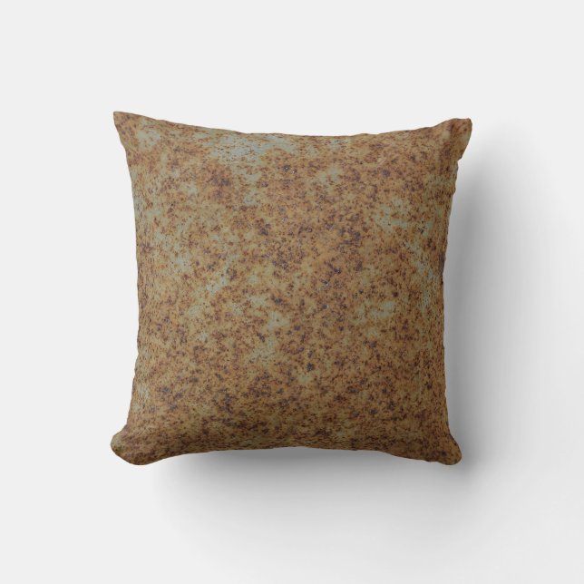 Old metal iron rust backgroundabstract,art,artisti throw pillow (Front)