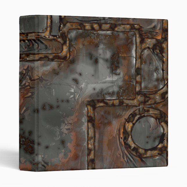 Old Metal Wall B 3 Ring Binder (Front/Spine)
