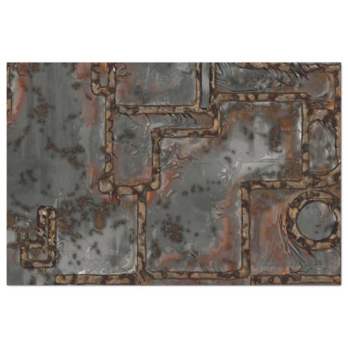 Old Metal Wall B Tissue Paper