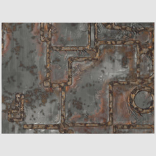 Old Metal Wall B Tissue Paper