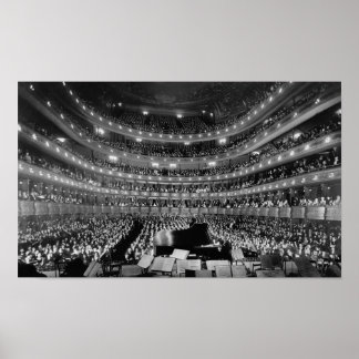 Old Metropolitan Opera House Concert - NYC 1937 Poster