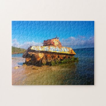 Old Military War Tank Puerto Rico. Jigsaw Puzzle Old Military War Tank Puerto Rico. Jigsaw Puzzle