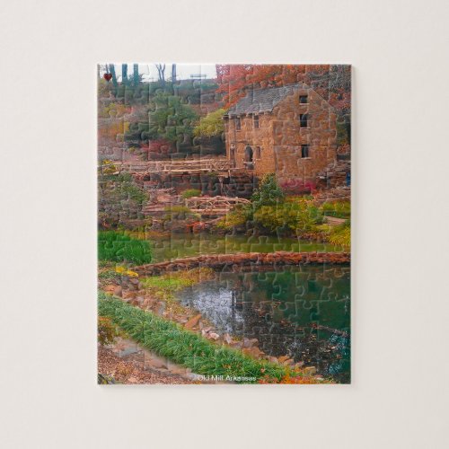 Old Mill Arkansas Jigsaw Puzzle