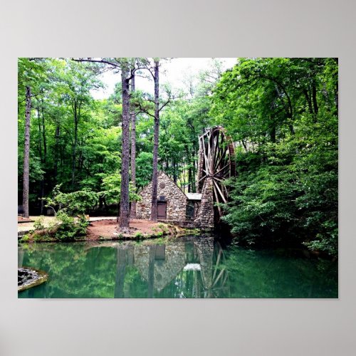 Old Mill at Berry College in Rome GA _ Poster