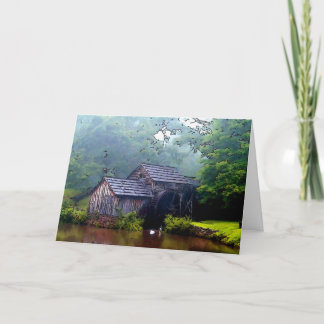 Old Mill Cards, edit text Holiday Card